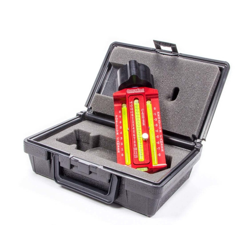 QuickCar Caster Camber Gauge w/Case & Magnetic Adapter