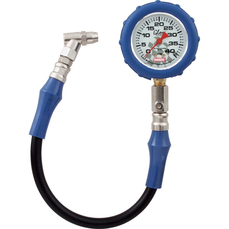 QuickCar Tire Gauge 40 PSI Glow Gauge