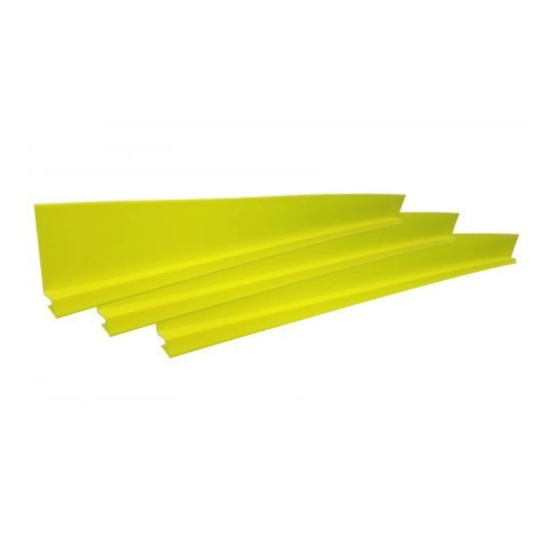Dominator Dirt Rocker Panel Set Fluorescent Yellow 3pc