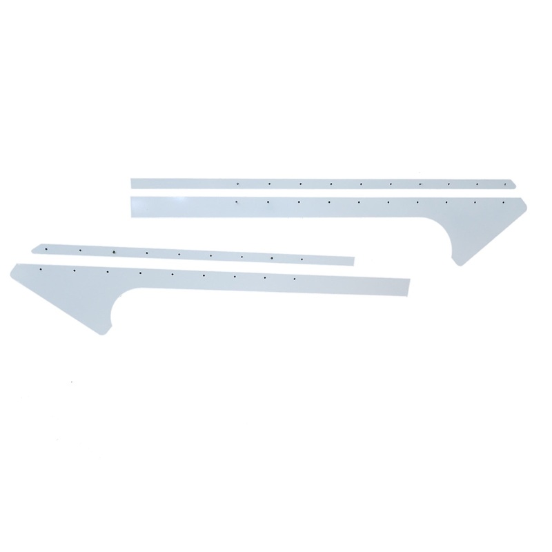 Dominator Pillar Post Aluminum Late Model White