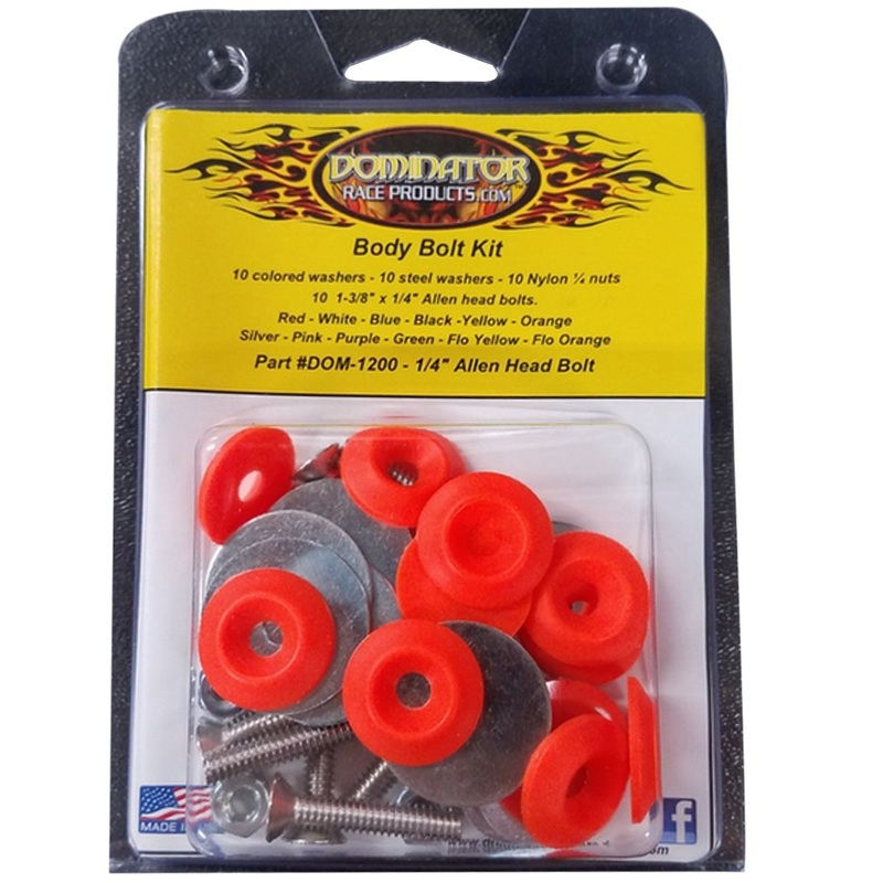Dominator Body Bolt Kit Allen Head Fluo Orange
