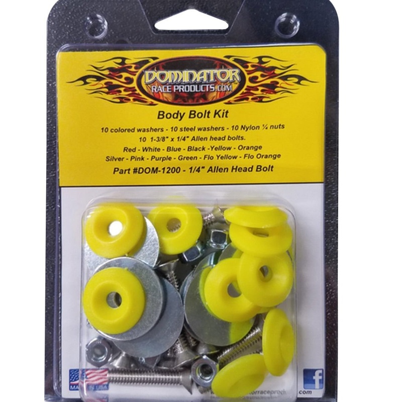 Dominator Body Bolt Kit Allen Head Fluo Yellow