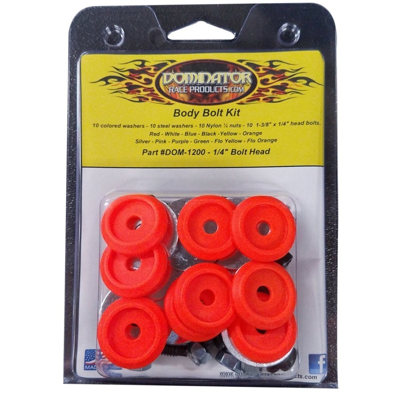 Dominator Body Bolt Kit Hex Head Fluorescent Orange