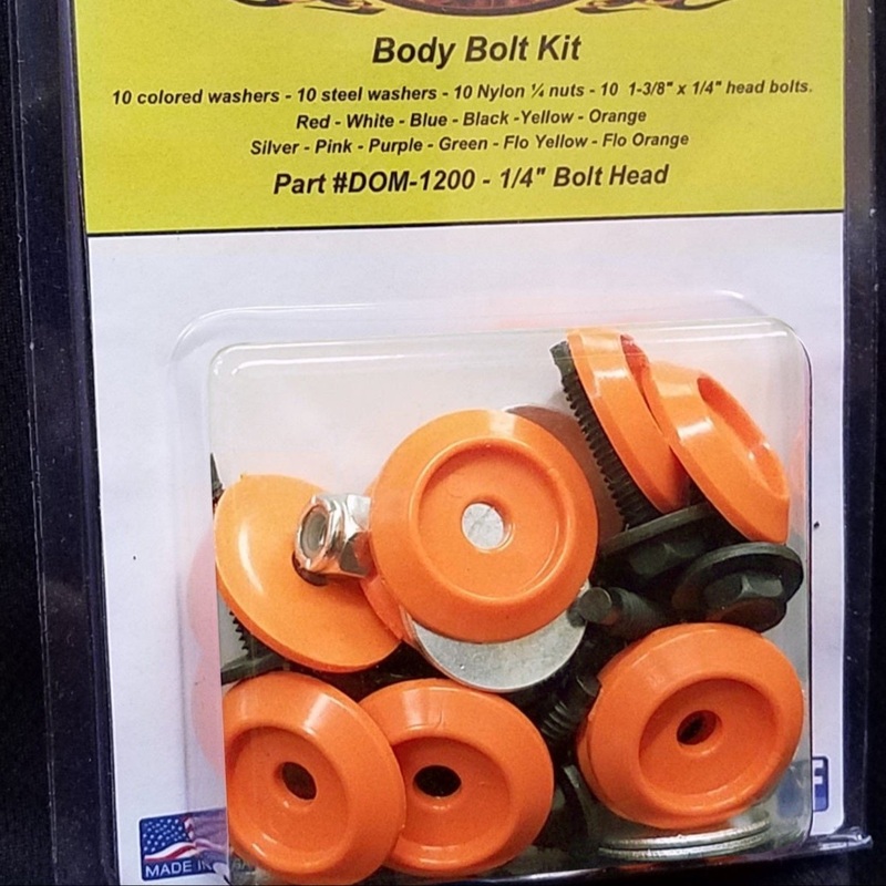 Dominator Body Bolt Kit Hex Head Orange
