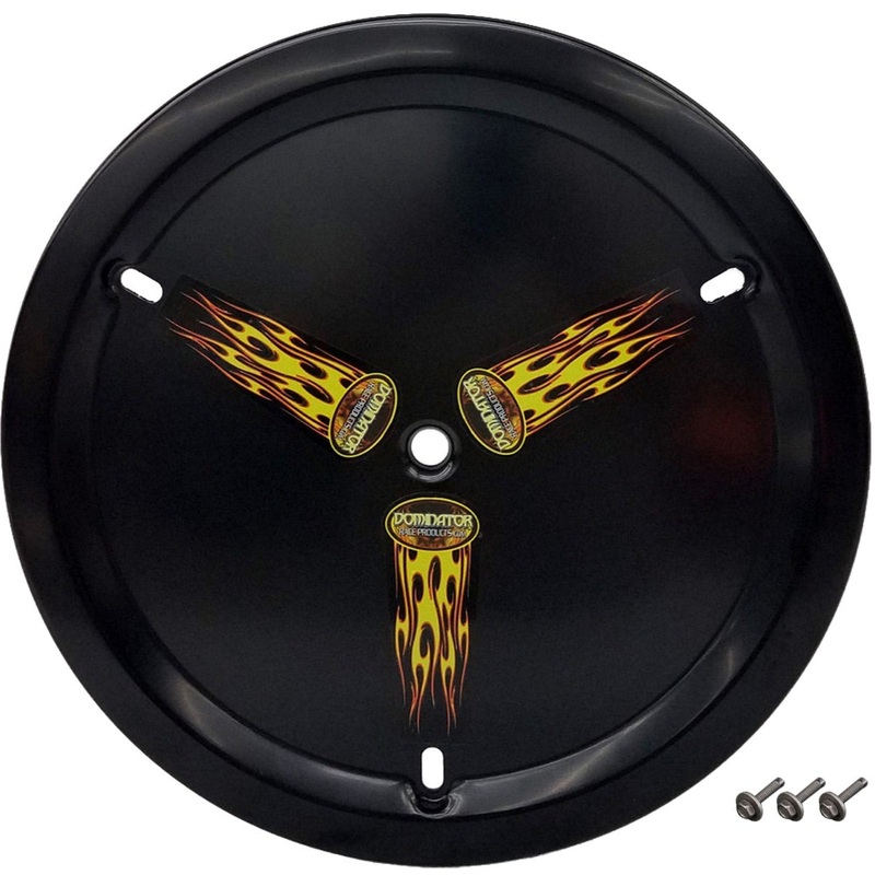 Dominator Wheel Cover Aluminum Bolt-On 15 Black