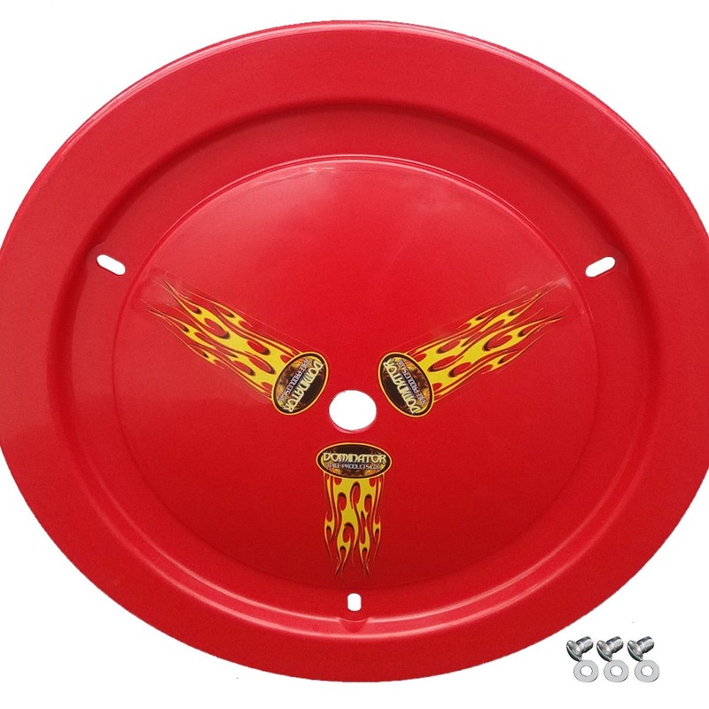 Dominator Wheel Cover Dzus-On Red Real Style
