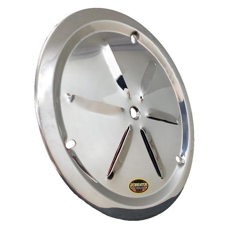 Dominator Wheel Cover Louver Vent Aluminum Bolt 15 Polished