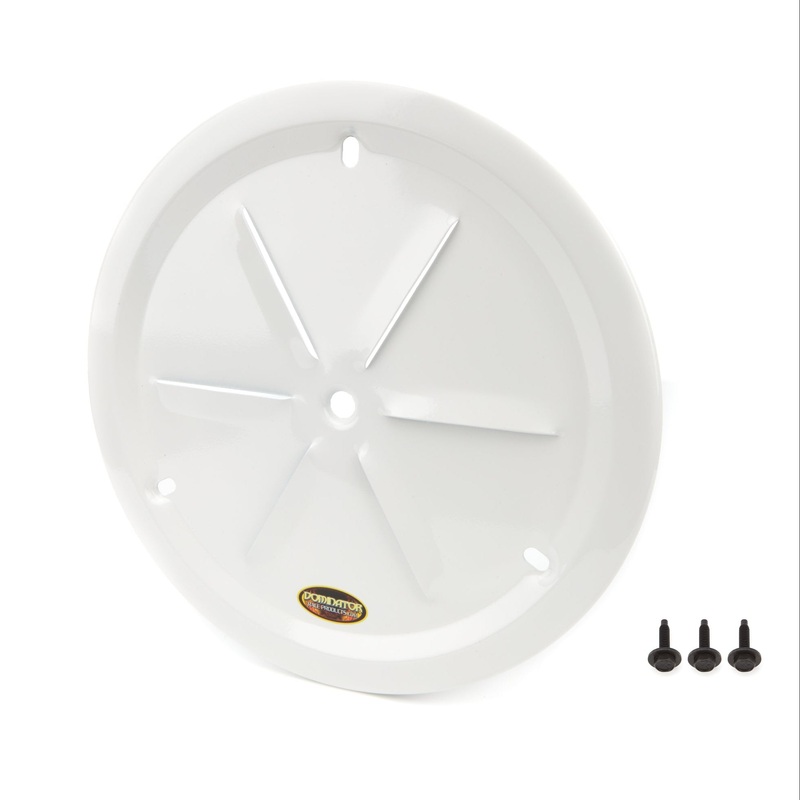Dominator Wheel Cover Louver Vent Aluminum Bolt 15 White