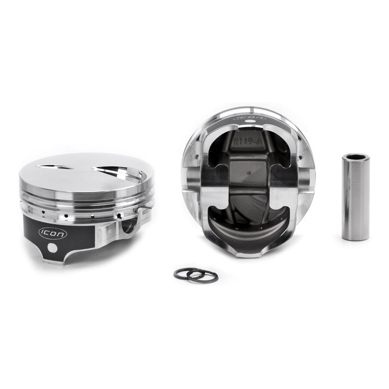 Icon BBF 460 FT Forged Piston Set 4.420 Bore -3.4cc