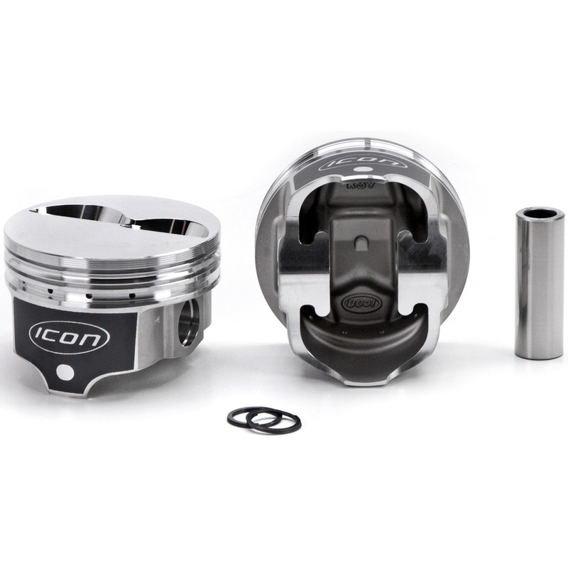 Icon SBC Forged F/T Piston Set 4.060 Bore -4.9cc