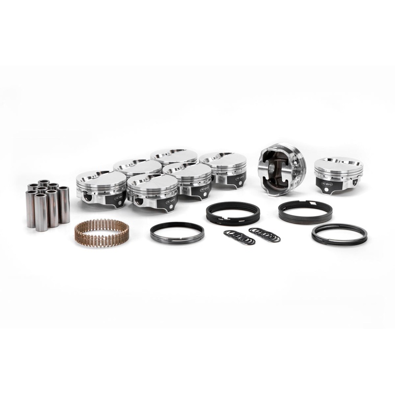 Icon SBF FT Forged Piston Set 4.030 Bore -5.3cc