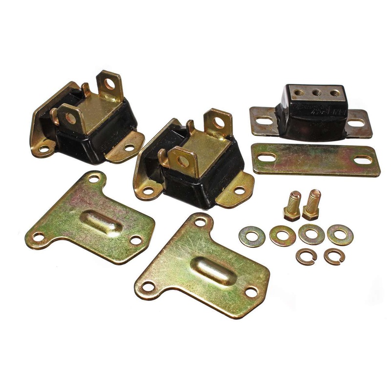 Energy Suspension Motor & Transmission Mount Kit Zinc Finish Chevy V8 3.1122G