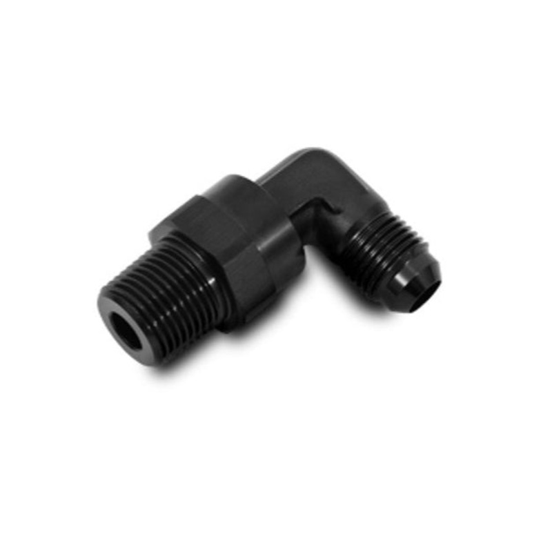 -6AN Flare to 1/2 NPT Male 90 Degree Swivel 11363