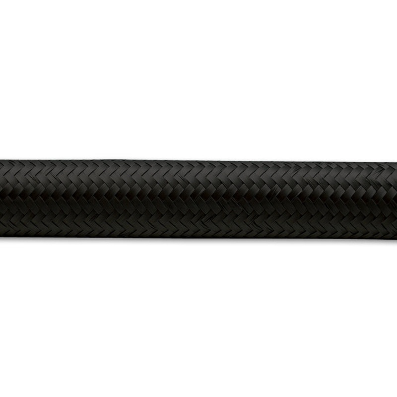 -12 Black Nylon Braid Flex Hose 10′ Roll 11972