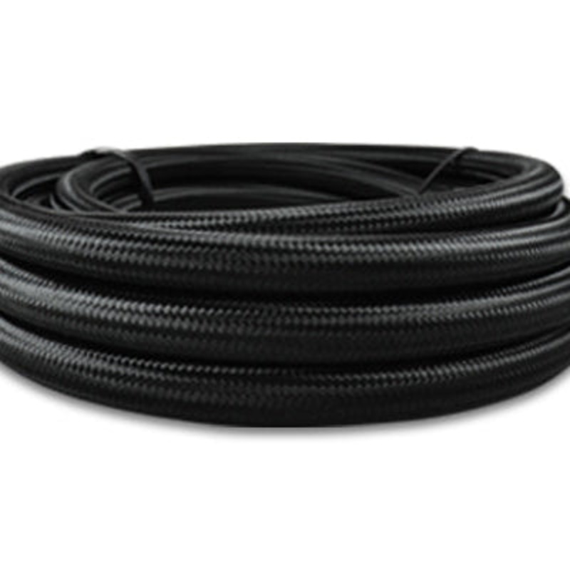 -16 Black Nylon Braided Flex Hose 20′ Roll 11983
