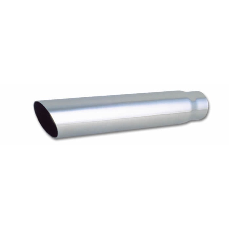 Stainless Steel Exhaust Tip w/Slash Cut 2.5 18 Long 1551