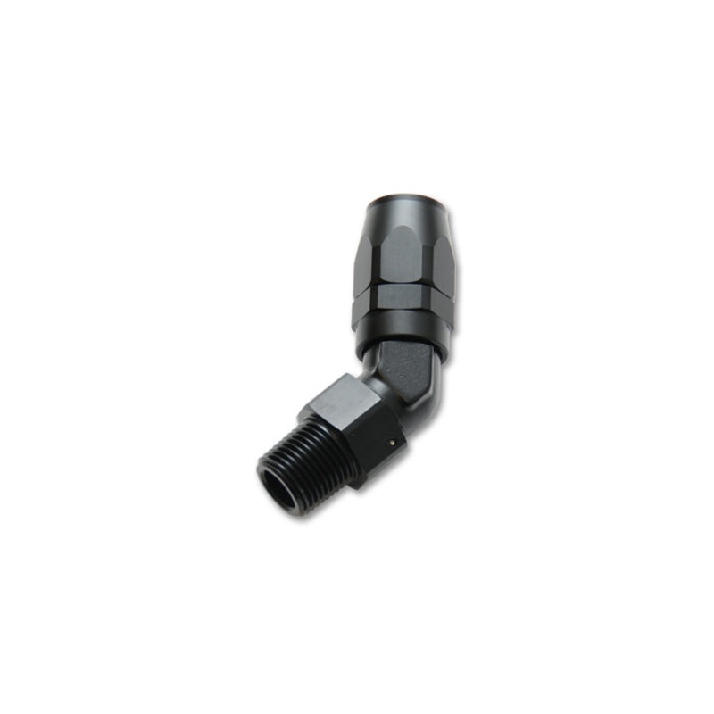 -8AN Male 3/8 NPT 45-Degree Hose End Fitting 26404