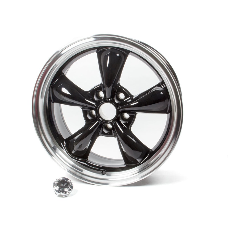 American Racing 18×8 Torq Thrust M Wheel Gloss Black Machined Lip