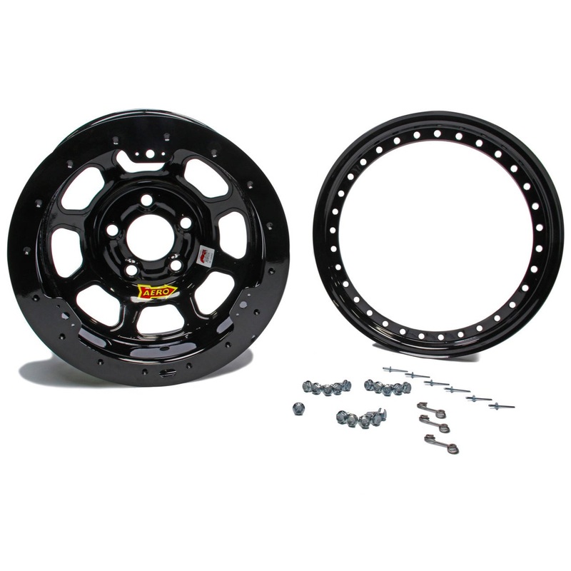 Aero Race Wheels 15×10 2 4.75 Black Beadlock