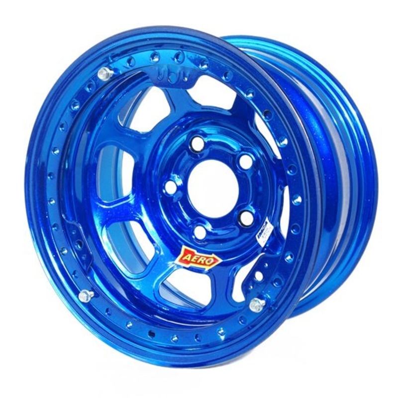 Aero Race Wheels 15×8 3 5.00 Blue Chrome Beadlock Wheel