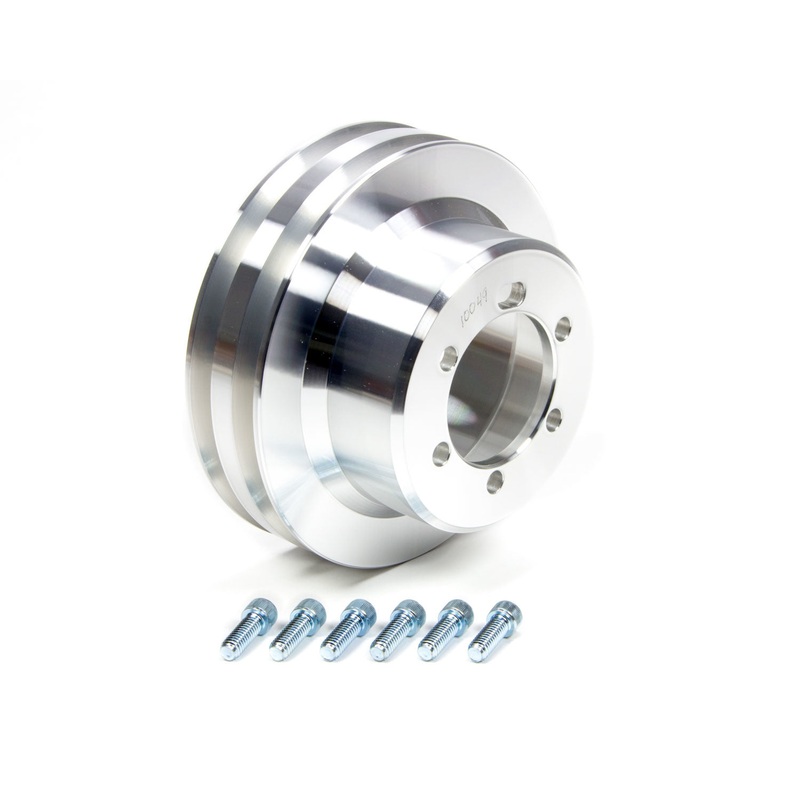 March Performance 2-Groove Crank Pulley 6-1/2in