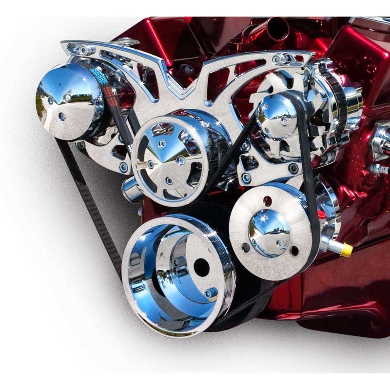 March Performance Pulley Kit SBC Style Alt A/C with Power Steering
