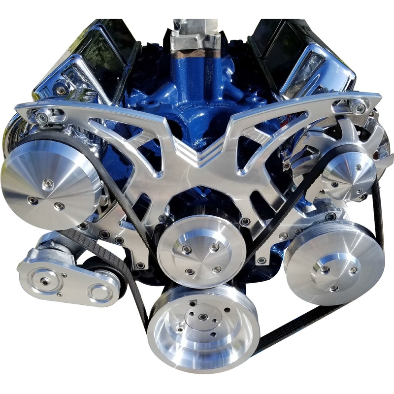 March Performance Style Track Pulley Kit Small Block Ford