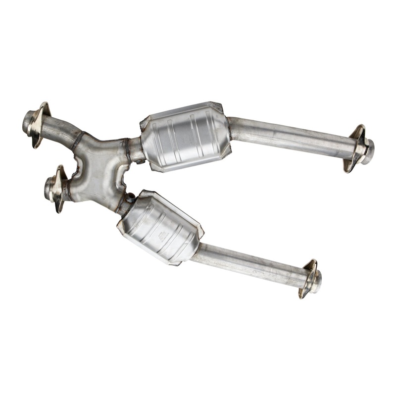 BBK 2-1/2 Short High-Flow Catted X-Pipe 96-04 Mustang GT