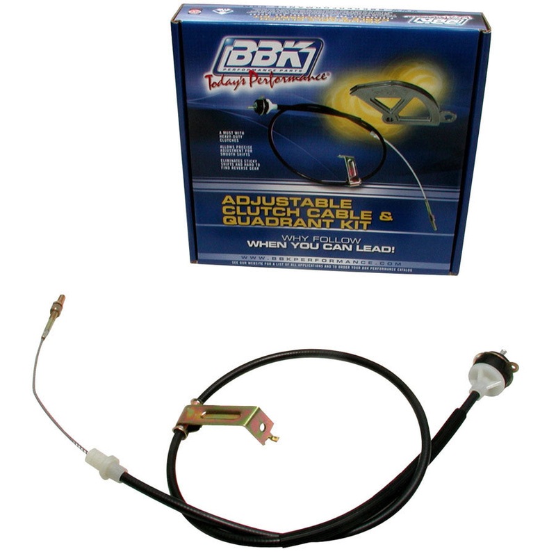 BBK Performance Adjustable Clutch Cable 79-95 Mustang