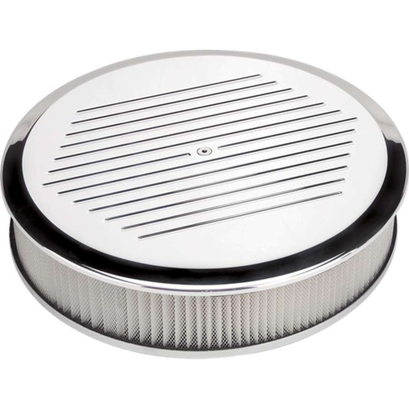 Billet Specialties Air Cleaner Assembly 14 Round Ball Milled Polished