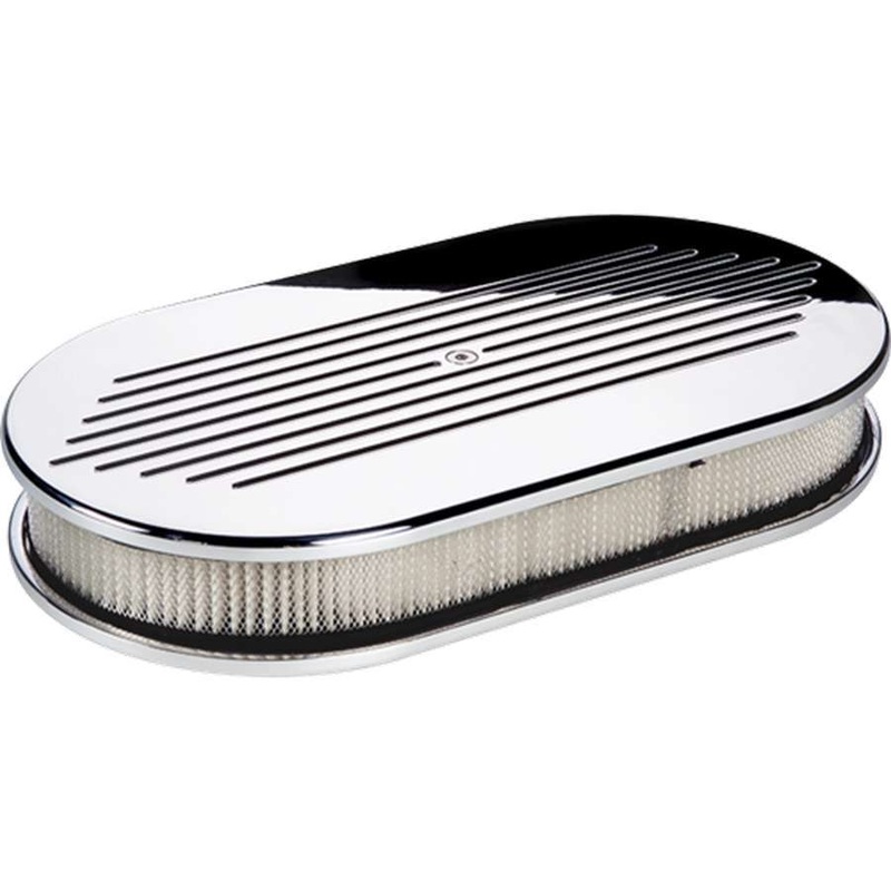Billet Specialties Air Cleaner Assembly Large Oval Ball Milled