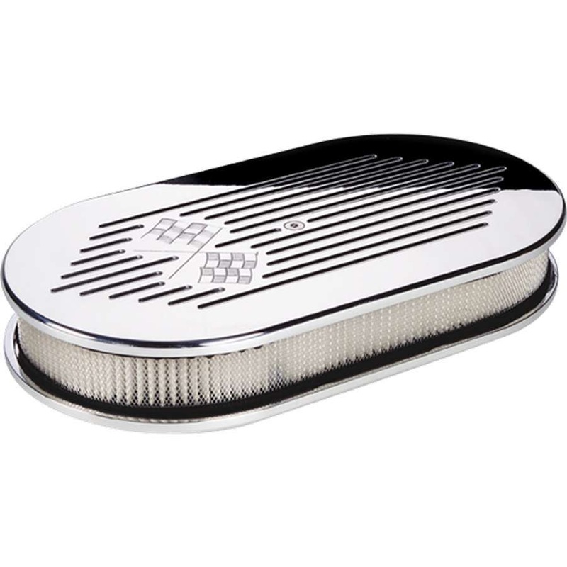 Billet Specialties Air Cleaner Assembly Large Oval Flag