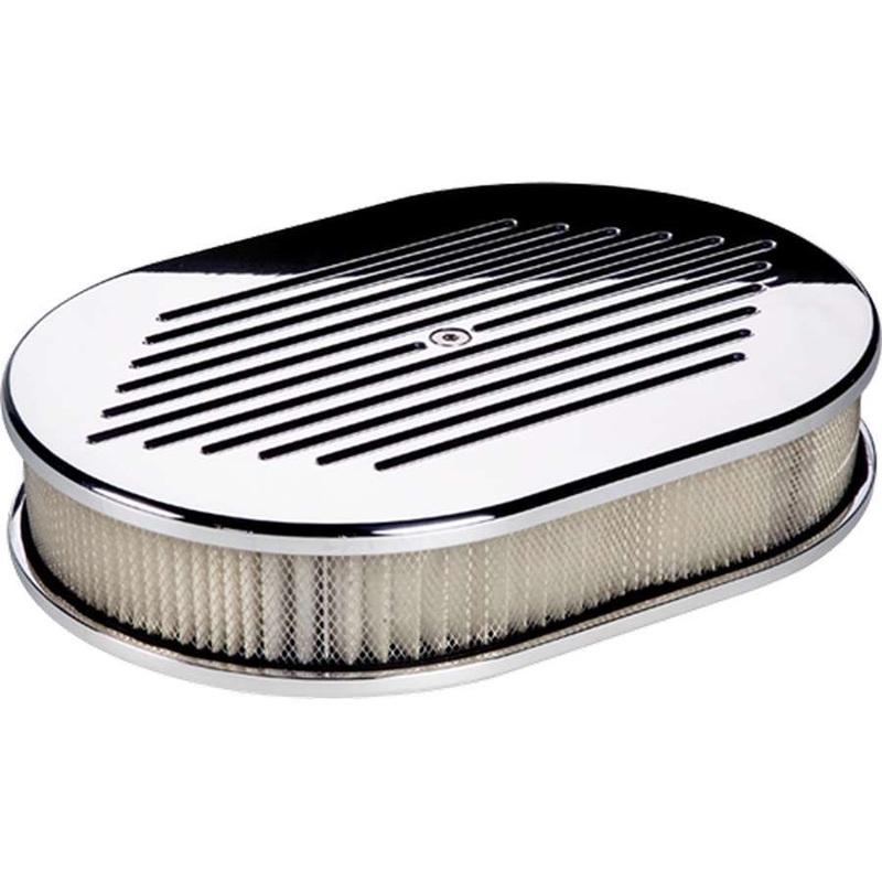Billet Specialties Air Cleaner Assembly Small Oval Ball Milled