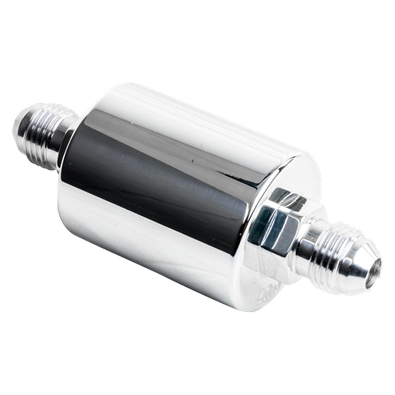 Billet Specialties Fuel Filter In-Line -6AN Ends Polished