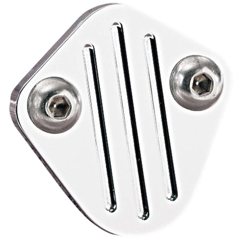 Billet Specialties Fuel Pump Blockoff BBC Polished