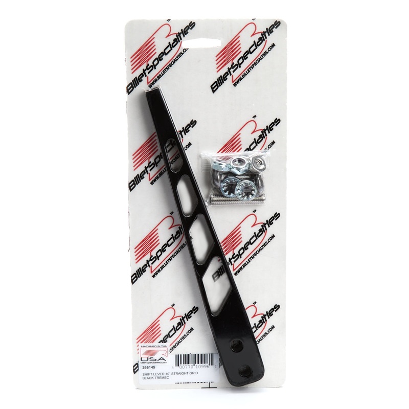 Billet Specialties Shift Lever 10 Straight Grid Black Tremec