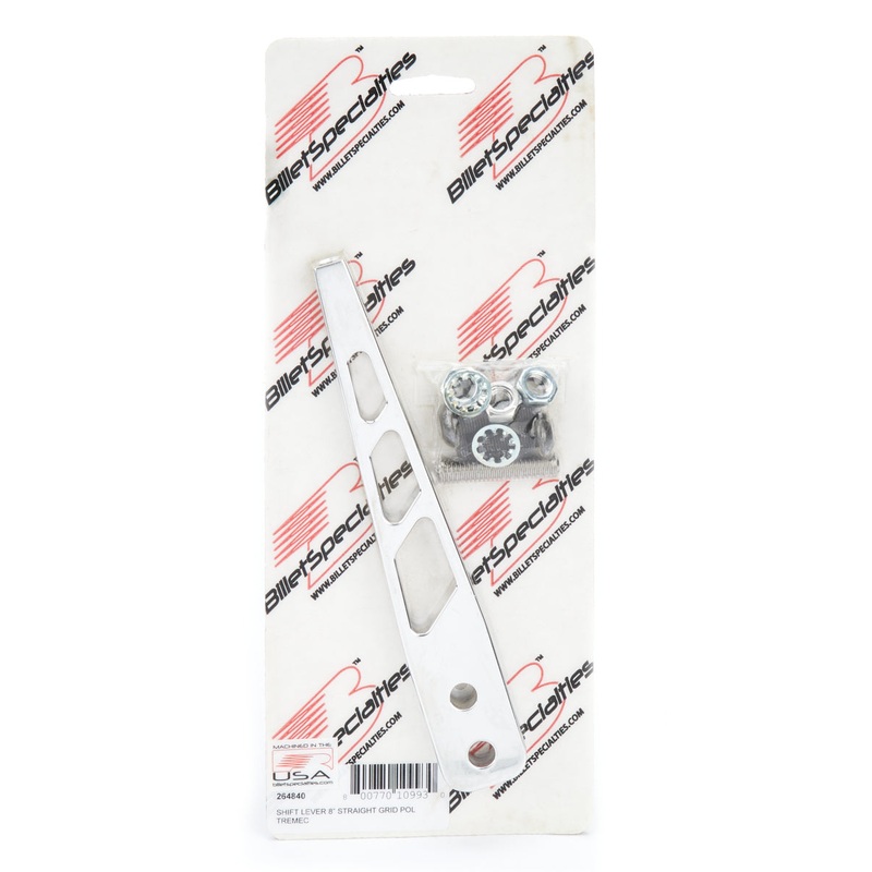Billet Specialties Shift Lever 8 Straight Grid Polished Tremec