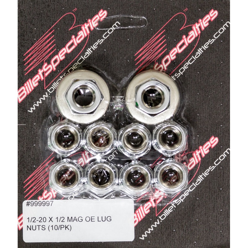 Billet Specialties 1/2-20×1/2 Mag Lug Nuts (10pk)
