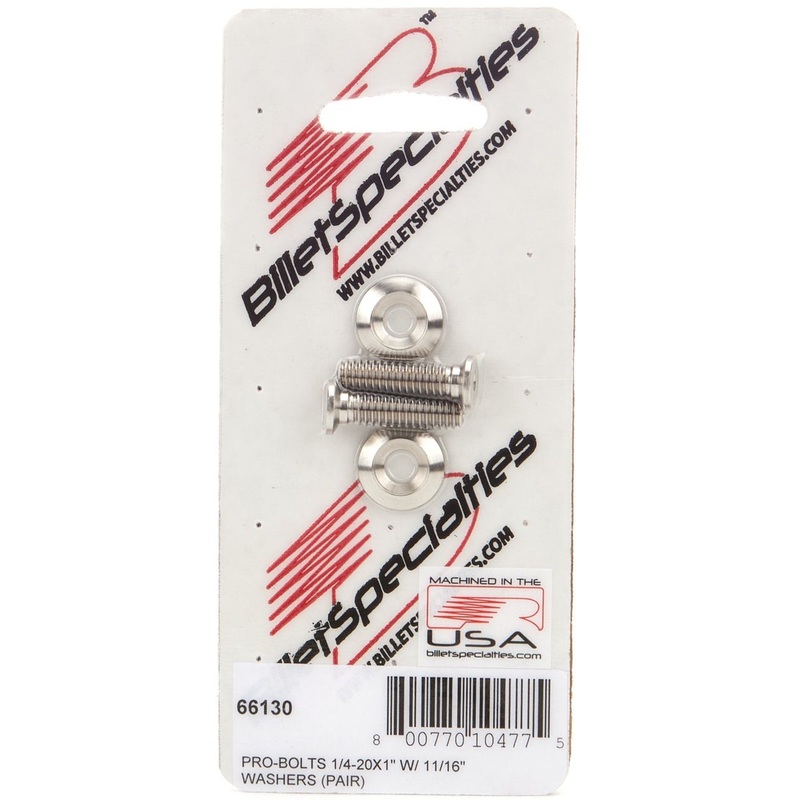 Billet Specialties 1/4-20×1 SS Bolts Pair