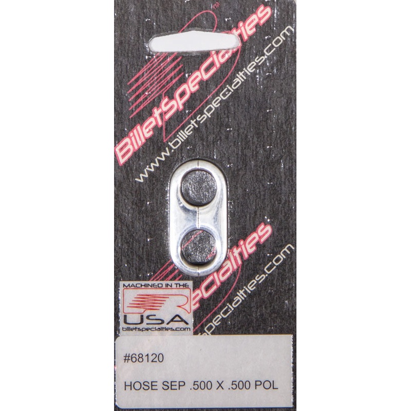 Billet Specialties Hose Separator .500x.500 Polished