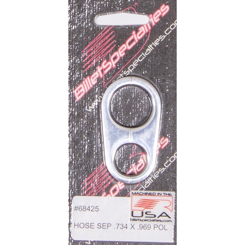 Billet Specialties Hose Separator .739x.969 Polished