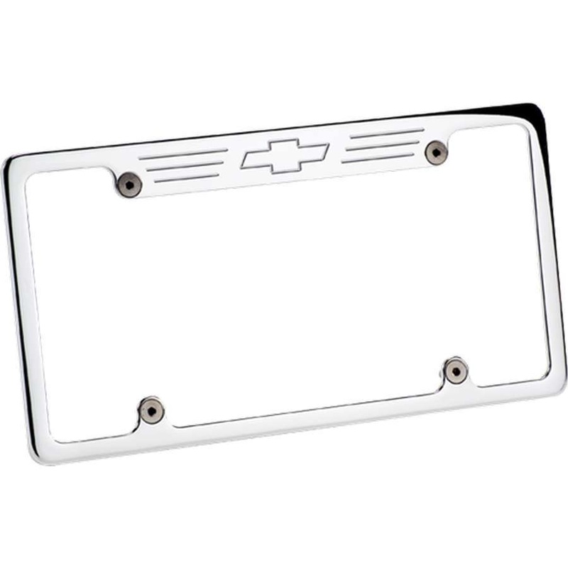 Billet Specialties License Frame Bowtie Polished