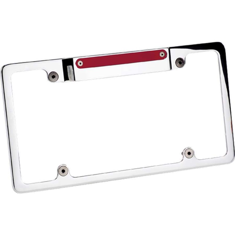Billet Specialties License Frame w/3rd Brake Light Polished