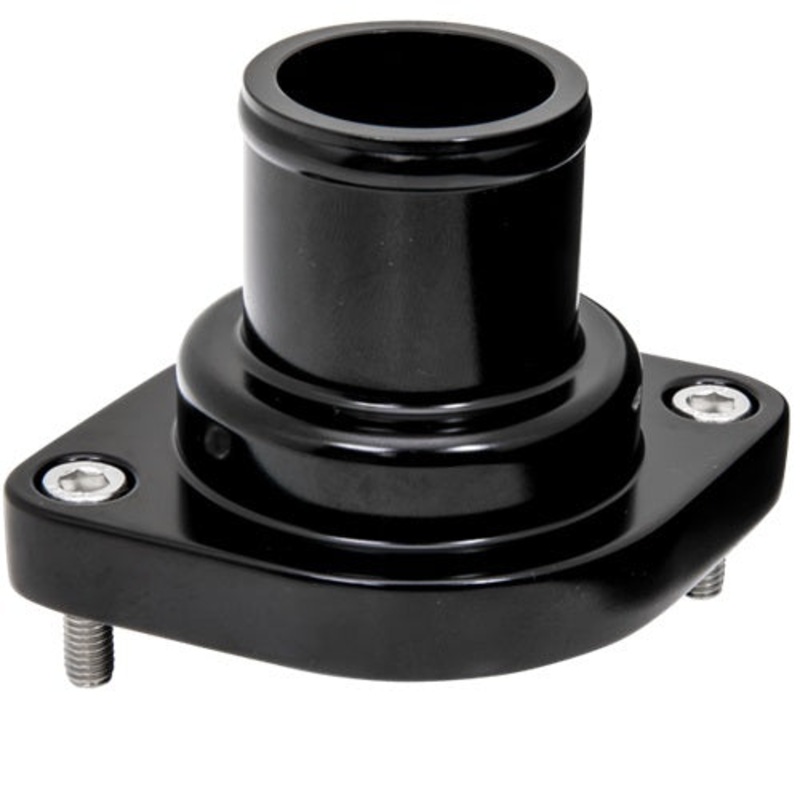 Billet Specialties LS Thermostat Housing Straight Black