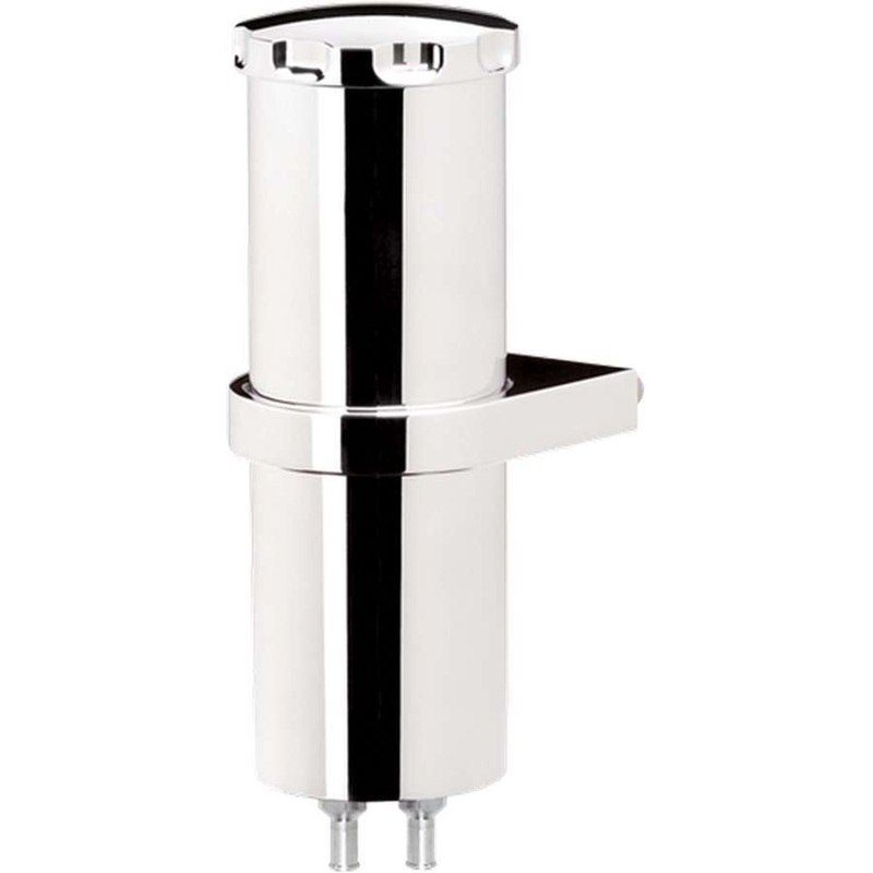 Billet Specialties Overflow Tank 8.75 Smooth w/Bracket