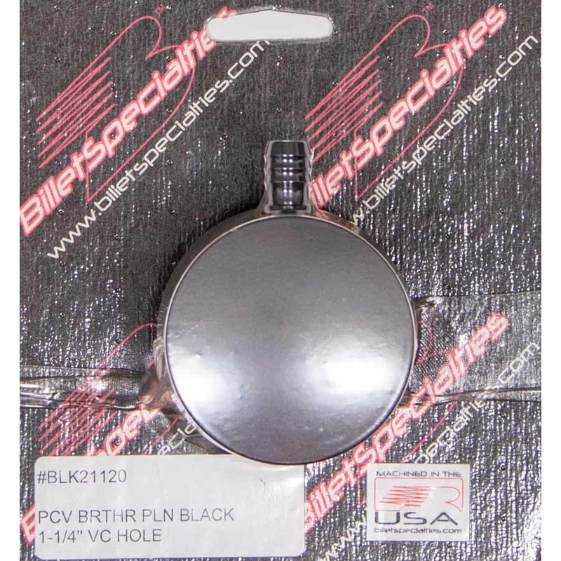 Billet Specialties PCV Breather 1-1/4 VC Hole Black