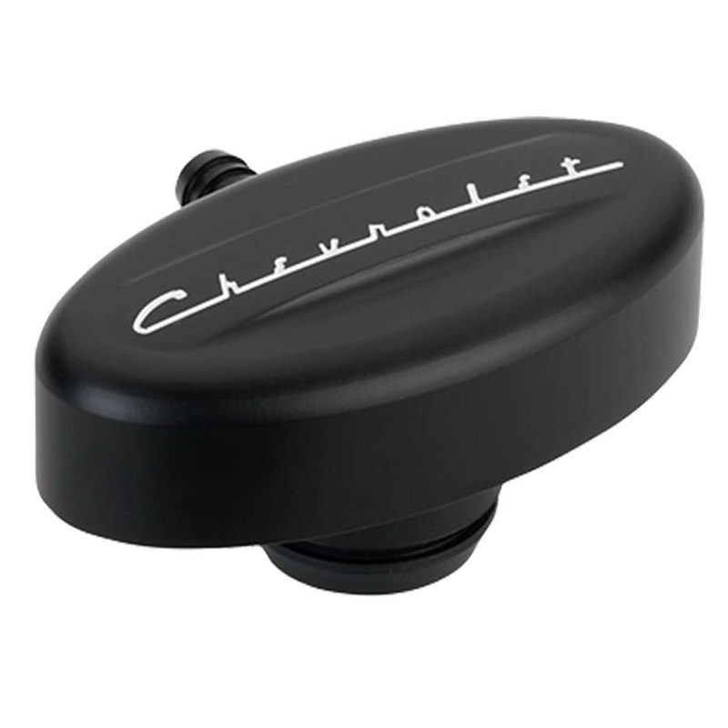 Billet Specialties PCV Breather 1-1/4 VC Retro Black Chevrolet