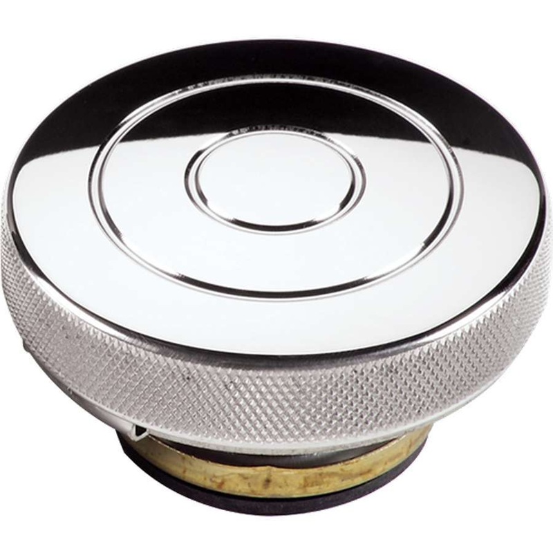 Billet Specialties Polished Radiator Cap Circle Style 16lb