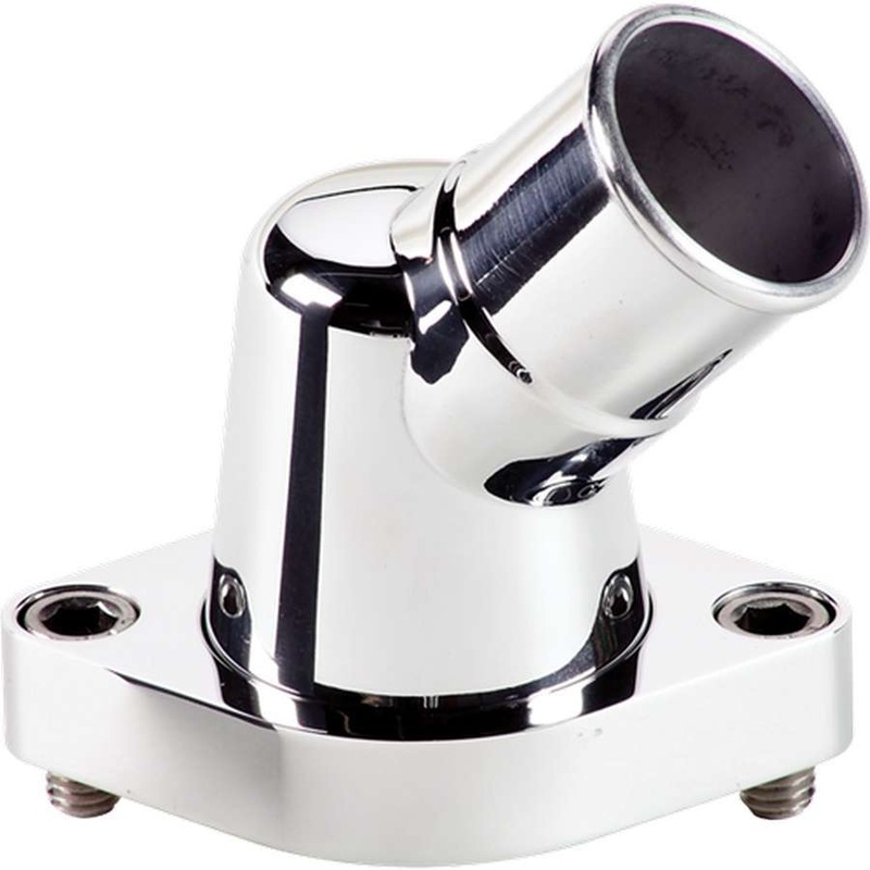 Billet Specialties Thermostat Housing 45-Degree Swivel Polished