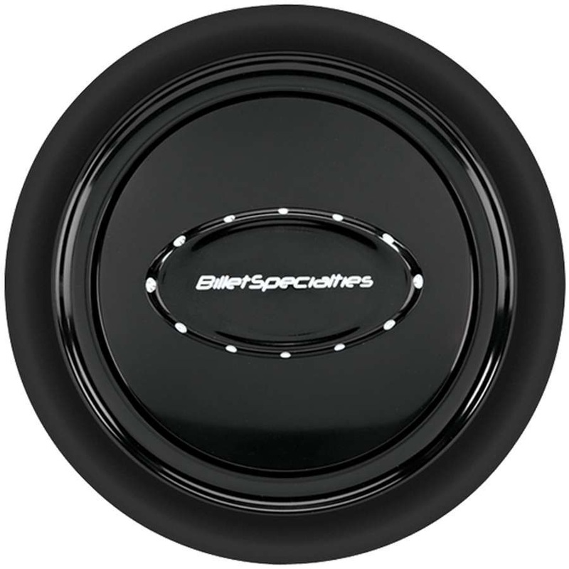 Billet Specialties Horn Button Smooth Black Anodized